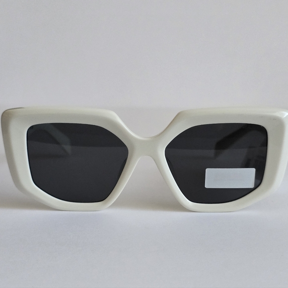 Prada PR 14ZSWhite Geometric Sunglasses - Picture 4 of 6